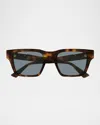 Gucci Eyewear Rectangular Frame Sunglasses In Brown
