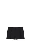 Gucci Shorts Dark Grey In Wool Twill Men