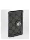 Gucci Men's Grey/black Card Holder