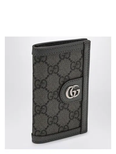 Gucci Men's Grey/black Card Holder