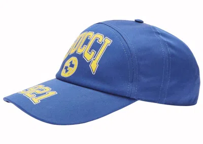 Pre-owned Gucci Men's  1921 Logo Baseball Hat In Blue