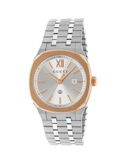 Gucci Men's  25h Stainless Steel Bracelet Watch/30mm In Metallic
