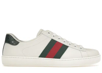 Pre-owned Gucci Men's  Ace Classic Sneakers In White