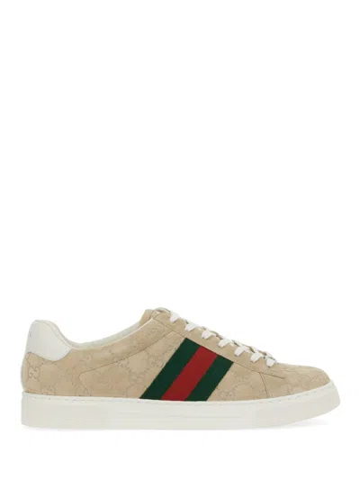 GUCCI GUCCI MEN GUCCI ACE SNEAKER WITH WEB DETAIL