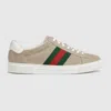 Gucci Ace Low-top Sneakers In Neutral