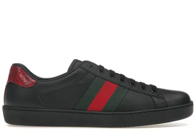 Pre-owned Gucci Men's  Ace Sneakers In Black