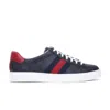 Gucci Ace Style Sneakers With Signature Web Detailing In Blue