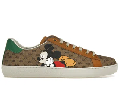 Pre-owned Gucci Men's  Ace X Disney Sneakers In Brown