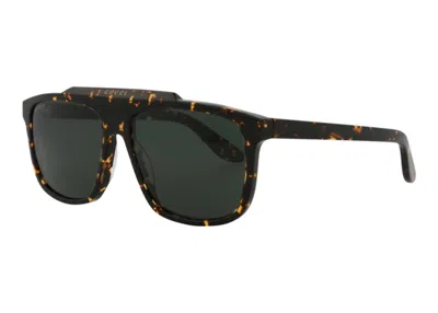 Pre-owned Gucci Men's  Aviator Sunglasses002) In Havana/green (gg1039s/30011707
