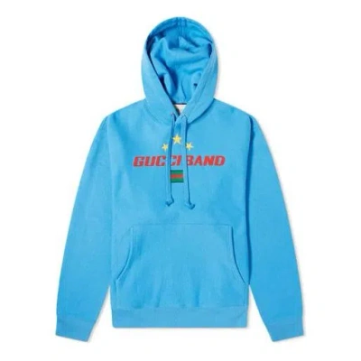 Gucci Men's  Band Stars Logo Popover Blue