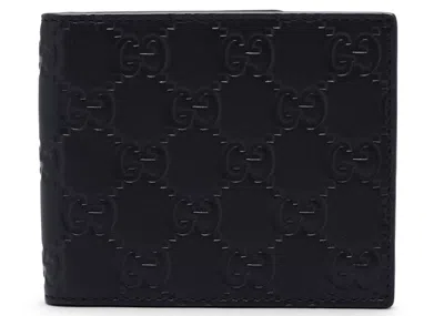 Pre-owned Gucci Men's  Bifold Wallet Signature In Black
