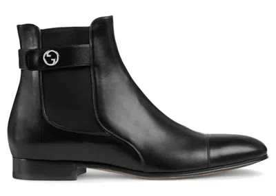 Pre-owned Gucci Men's  Blondie Ankle Boot Sneakers In Black