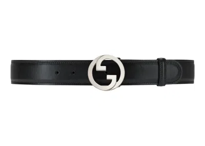 Pre-owned Gucci Men's  Blondie Belt In Black