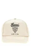 Gucci Coat Of Arms Cap Hats White In Neutral