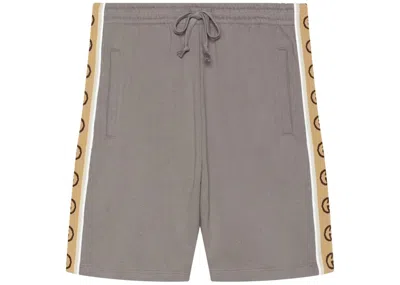 Pre-owned Gucci Men's  Cotton Jersey Shorts In Grey