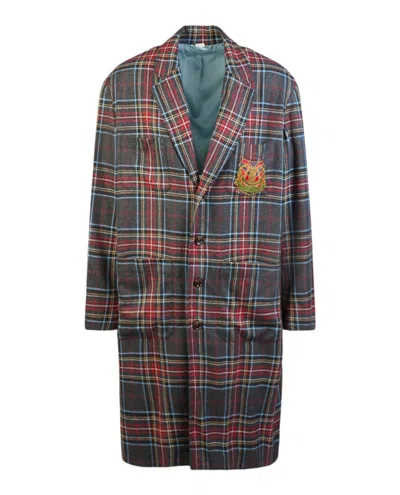 Pre-owned Gucci Men's  Crest Coat In Dark Grey