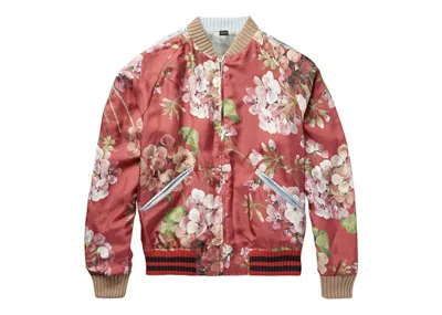 Pre-owned Gucci Men's  Floral Bloom Bomber Jacket