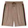 Gucci Men's  Fw21 Webbing Knit Brown Shorts