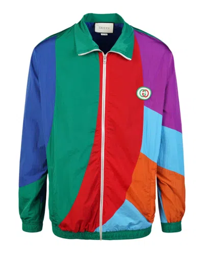 Pre-owned Gucci Men's  Geometric Track Jacket In Yard