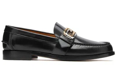 Pre-owned Gucci Men's  Gg Buckle Loafer Sneakers In Black