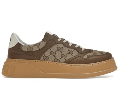 Pre-owned Gucci Men's  Gg Sneaker Gg Sneakers In Beige/ebony