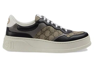 Pre-owned Gucci Men's  Gg Supreme Sneaker Sneakers In Beige/ebony