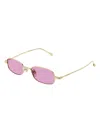 Gucci Men's  Gg1648s 005 Sunglasses In Gold