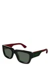 Gucci Men's Gg1668sm Acetate Rectangle Sunglasses In Black