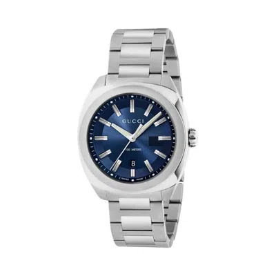 Pre-owned Gucci Men's  Gg2570 446007 I1600 1402 Watch In Stainless Steel