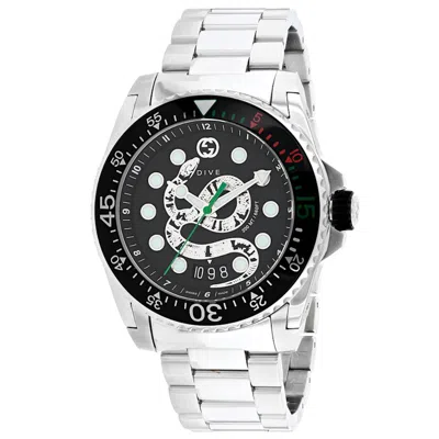 Pre-owned Gucci Men's  Give Ya136218 Watch In Stainless Steel