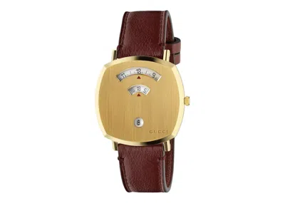 Pre-owned Gucci Men's  Grip Ya157411 Watch In Stainless Steel In Silver