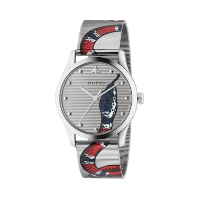 Pre-owned Gucci Men's  Gtimeless 584145 I1600 8561 Watch In Stainless Steel