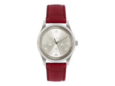 Pre-owned Gucci Men's  Gtimeless Automatic Ya1264218 Watch In Stainless Steel In Silver