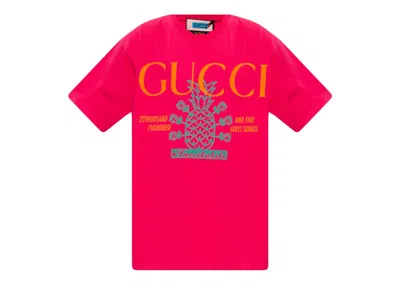 Pre-owned Gucci Men's   Pineapple Collection T-shirt In Pink