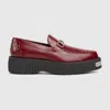 Gucci Men's  Horsebit Creeper Loafer In Red