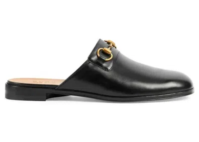 Pre-owned Gucci Men's  Horsebit Slipper Sneakers In Black