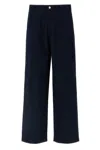 Gucci Blue Cotton Pants In Blue