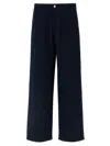 Gucci Blue Cotton Pants In Blue