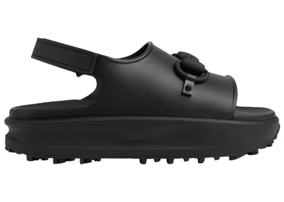 Pre-owned Gucci Men's  Interlocking G Platform Sandal Sneakers In Black