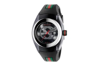 Pre-owned Gucci Men's  Interlocking G Ya13101 Watch In Stainless Steel In Silver