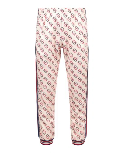 Pre-owned Gucci Men's  Interlocking Gg Joggers In Ivory