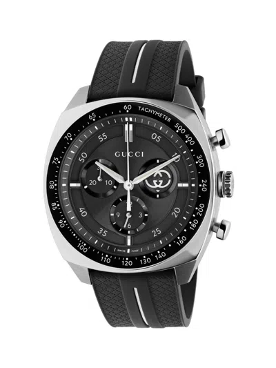 GUCCI MEN'S GUCCI INTERLOCKING STAINLESS STEEL & RUBBER CHRONOGRAPH WATCH/41MM