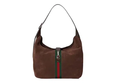 Pre-owned Gucci Men's  Jackie 1961 Medium Shoulder Bag In Brown