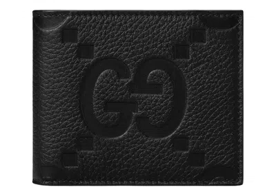 Pre-owned Gucci Men's  Jumbo Gg Wallet In Black