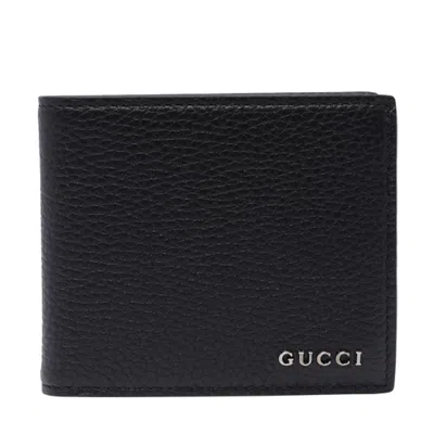 Gucci Bi-fold Wallet With Logo In Black