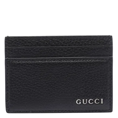 Gucci Men  Logo Cards Holder In Black