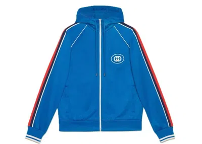 Pre-owned Gucci Men's  Logo Jacket In Blue