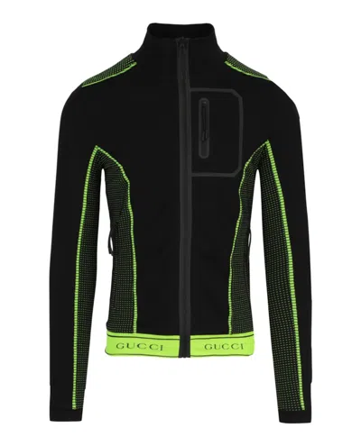 Pre-owned Gucci Men's  Logo Track Jacket In Black