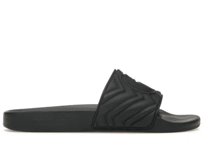 Pre-owned Gucci Men's  Matelasse Slide Sneakers In Black