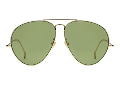 Pre-owned Gucci Men's  Navigator Frame Sunglasses In Yellow